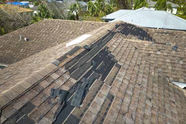 Roof Wind Damage Repair in San Ramon