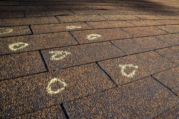 Hail Damage Roof Inspection in San Ramon